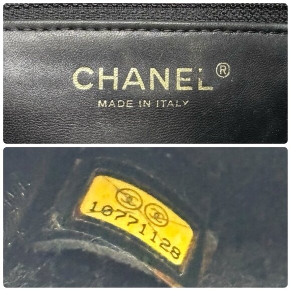CHANEL Vintage 2006 CC Logo Shearling Messenger Crossbody Bag Black Mouton [1062 - Picture 15 of 15